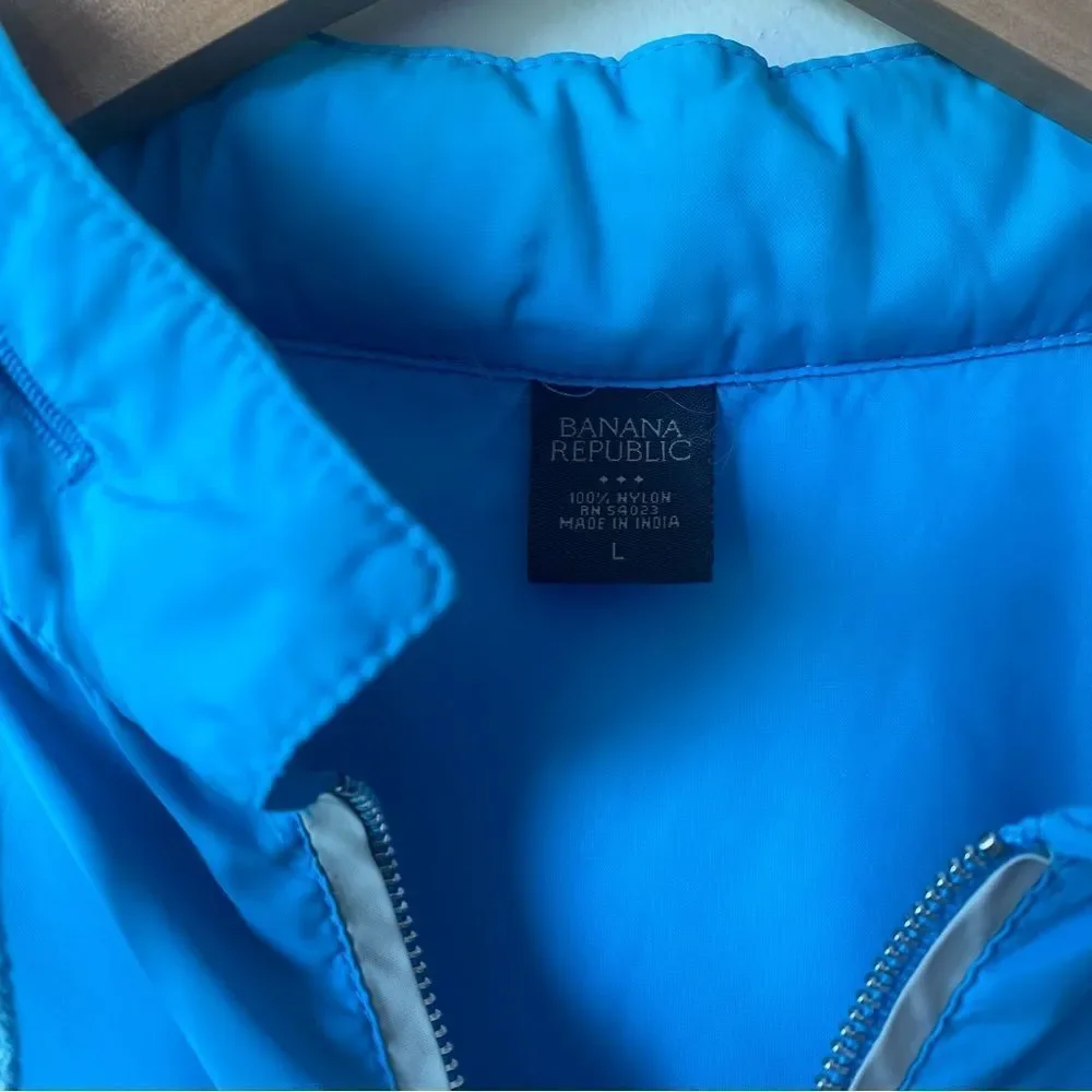 Vintage banana‎ republic blue zip up windbreaker jacket men’s large